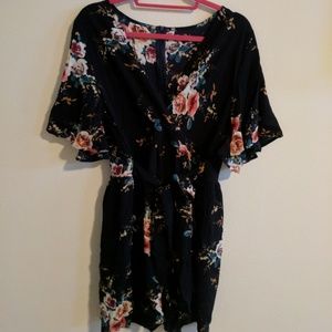 NWOT Floral Romper